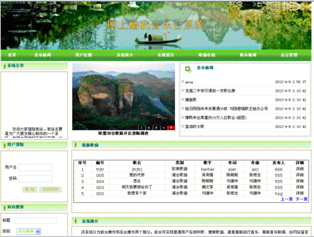 音樂網站畢業設計