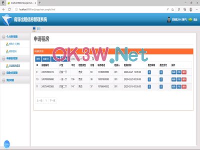 房源出租信息管理系統